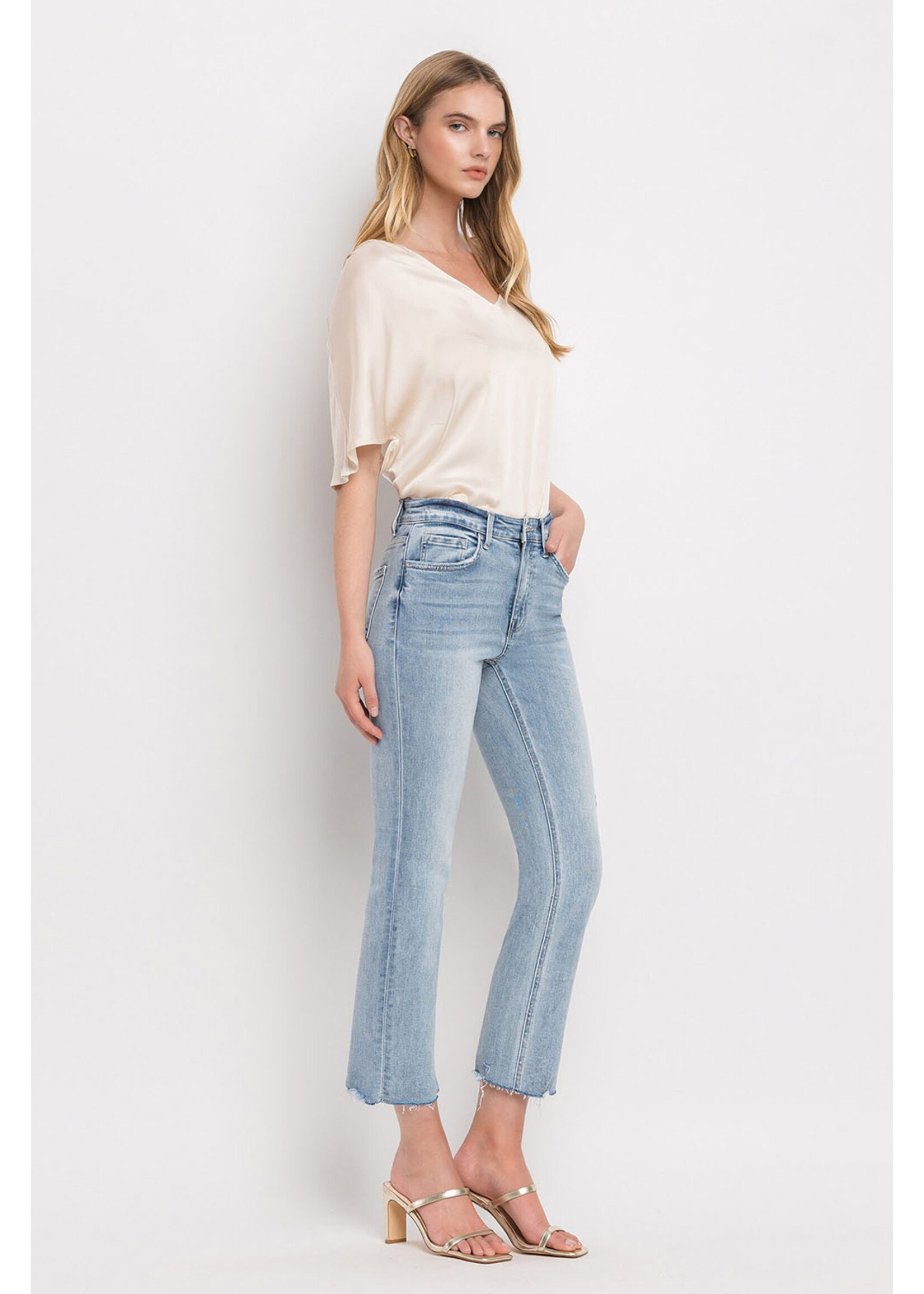 HIGH RISE CROP STRAIGHT JEANS