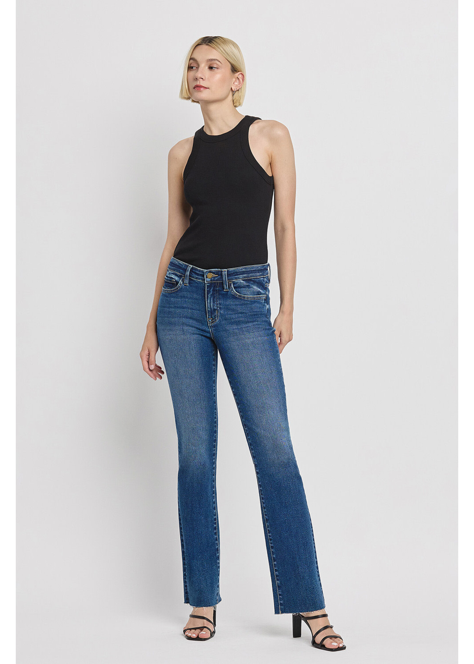 MID RISE SLIM BOOTCUT JEANS