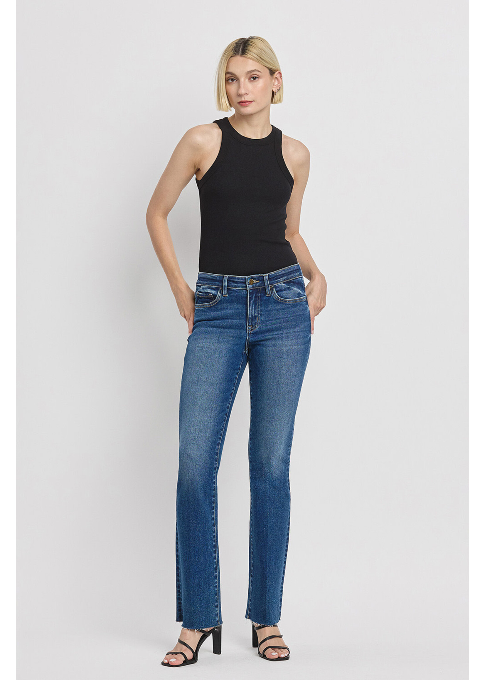 MID RISE SLIM BOOTCUT JEANS