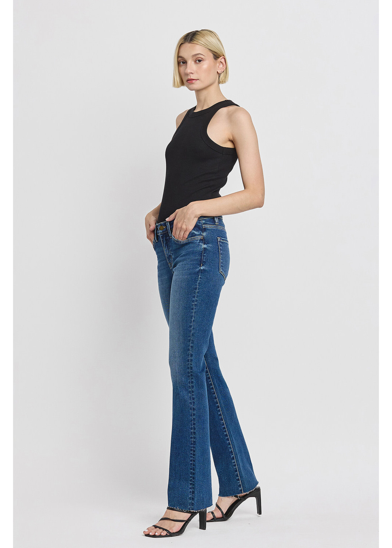 MID RISE SLIM BOOTCUT JEANS