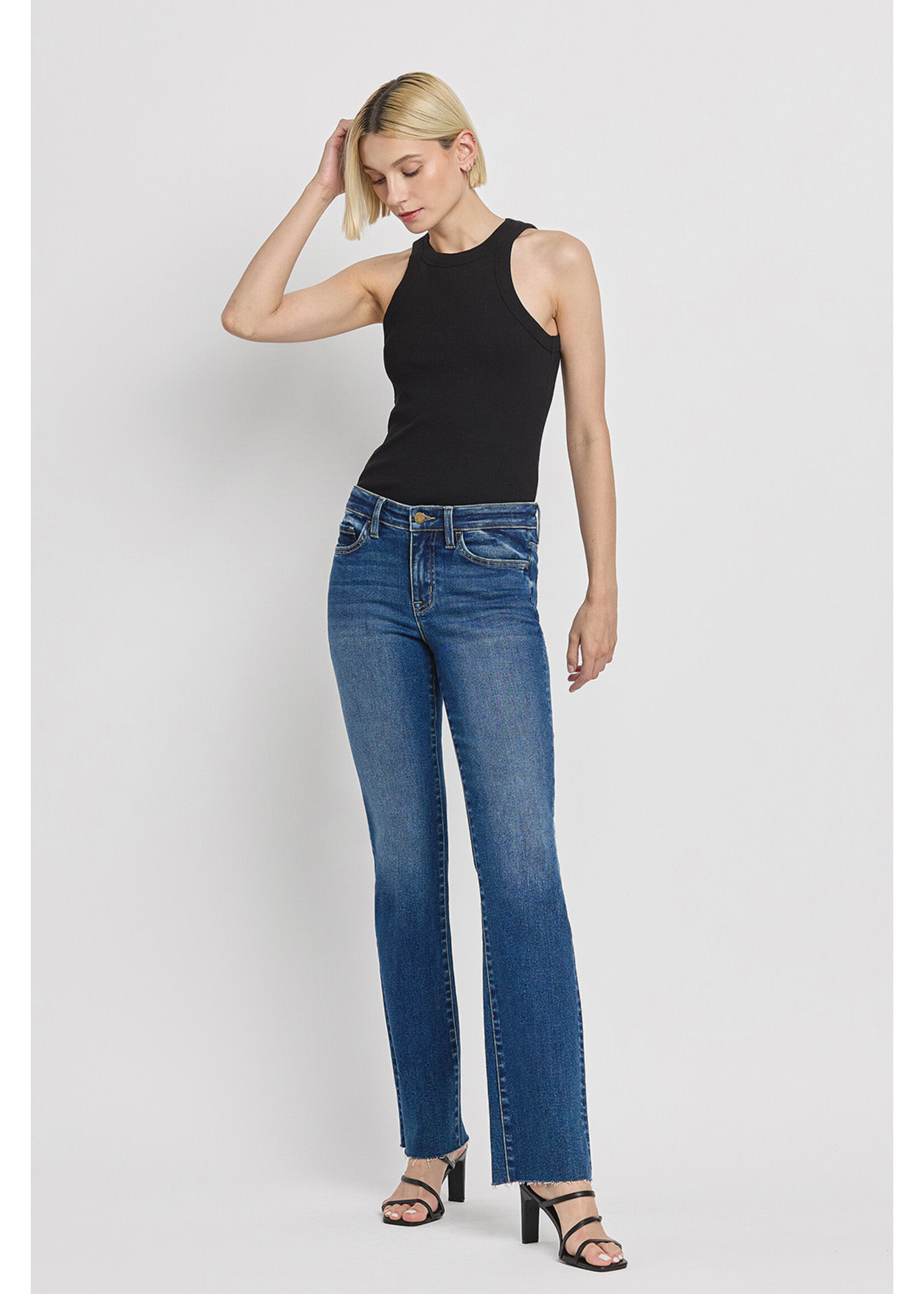 MID RISE SLIM BOOTCUT JEANS