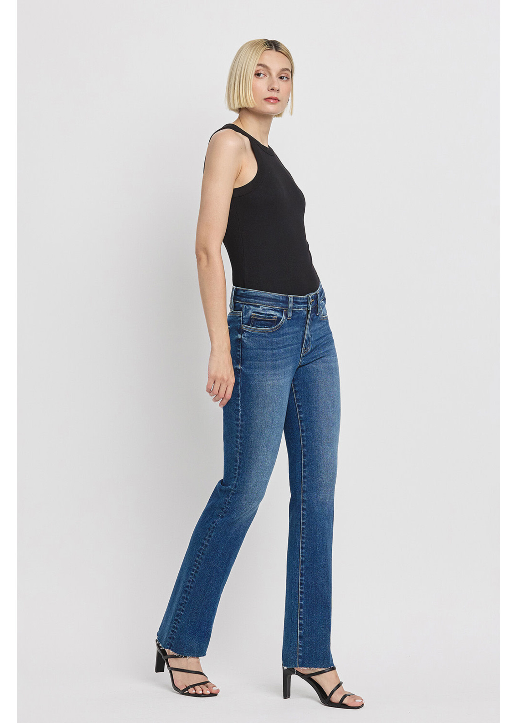 MID RISE SLIM BOOTCUT JEANS
