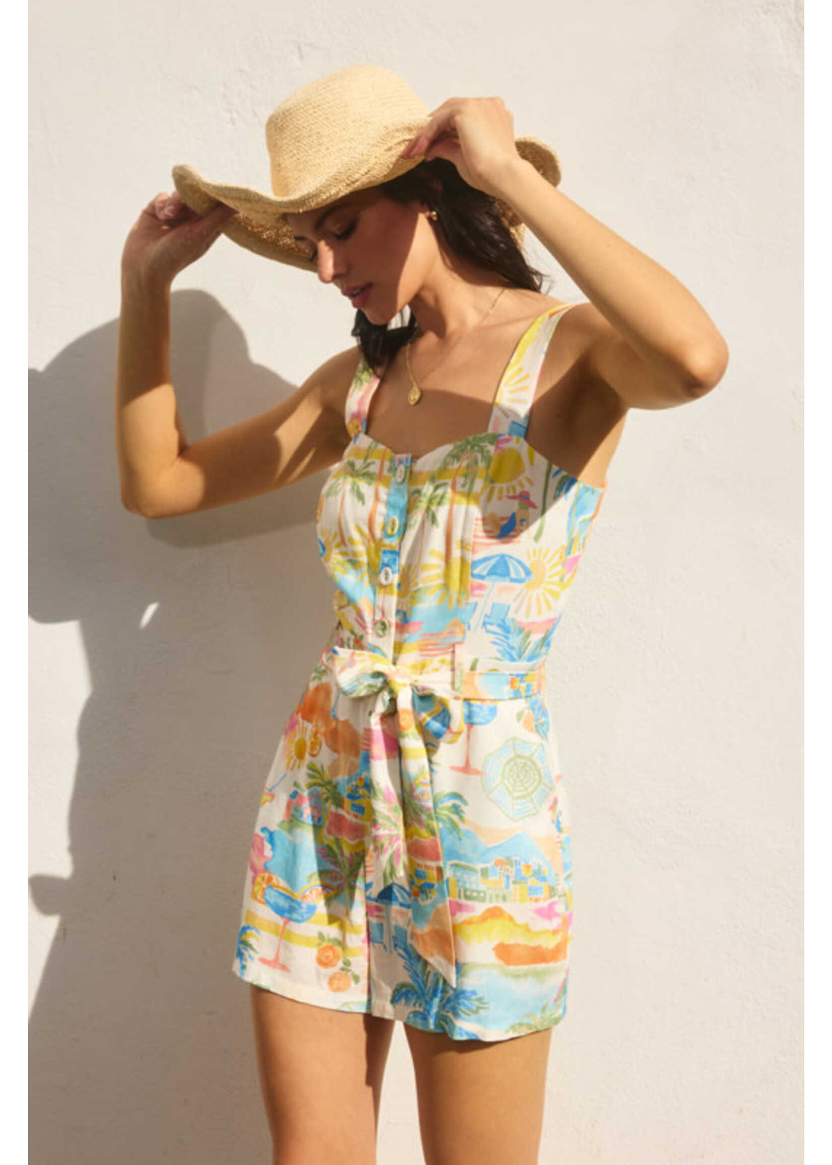 SUMMER BUTTOWN DOWN ROMPER