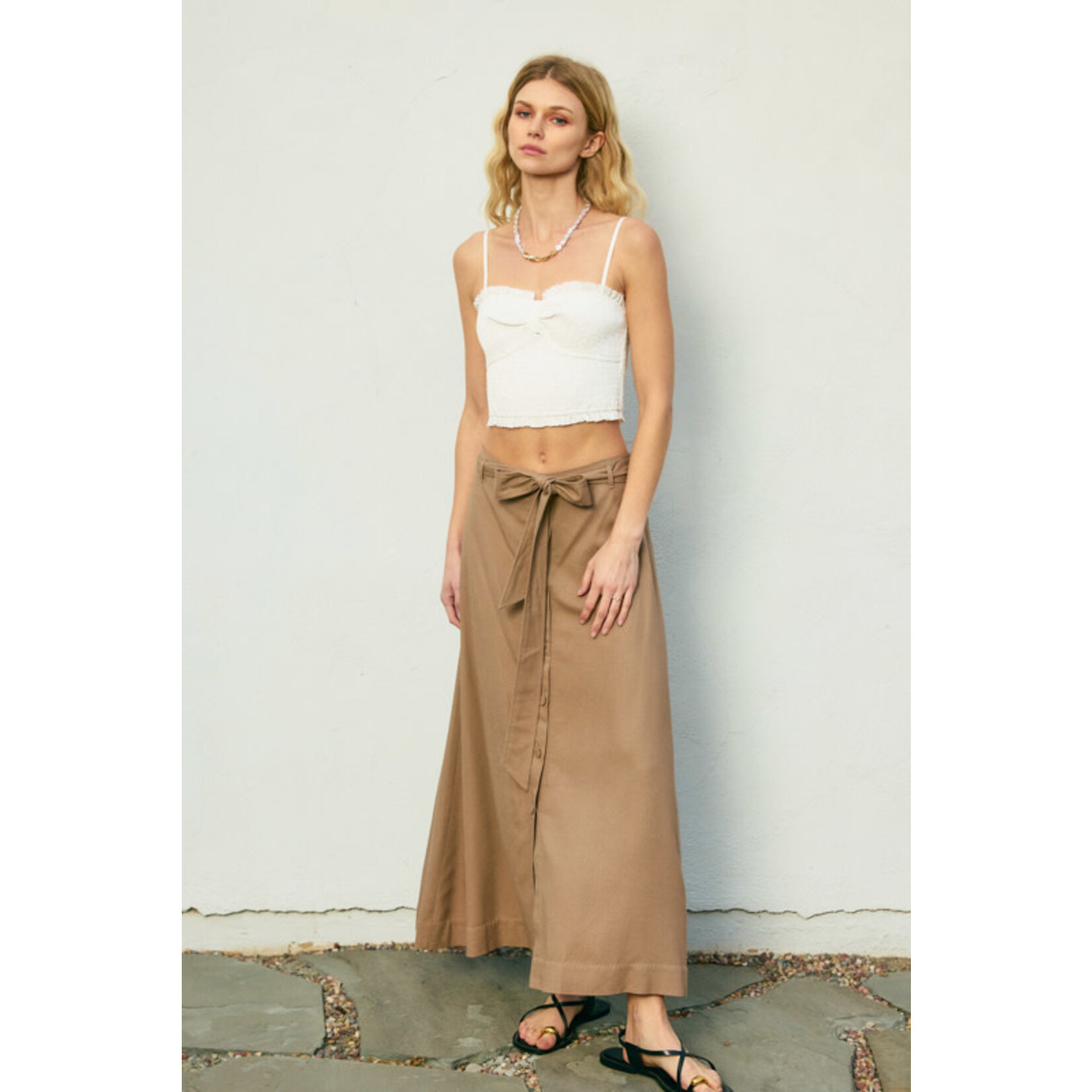 SMOCKED SWEETHEART TOP