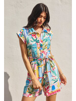 LONG SUMMER BUTTON DOWN ROMPER