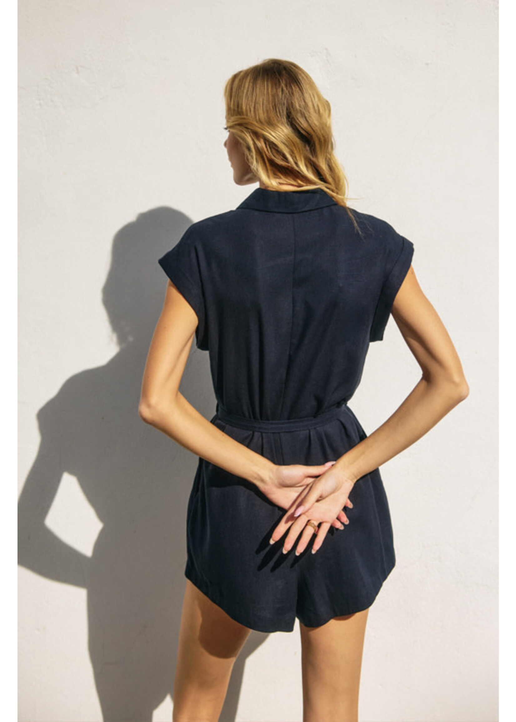 HEAVEN SENT BUTTON UP ROMPER