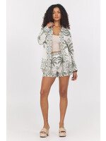 TULUM  BORDER PRINT BUTTON UP