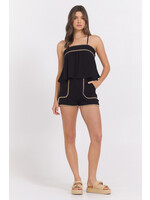 SHORTS WITH TAN WHIPSTITCH