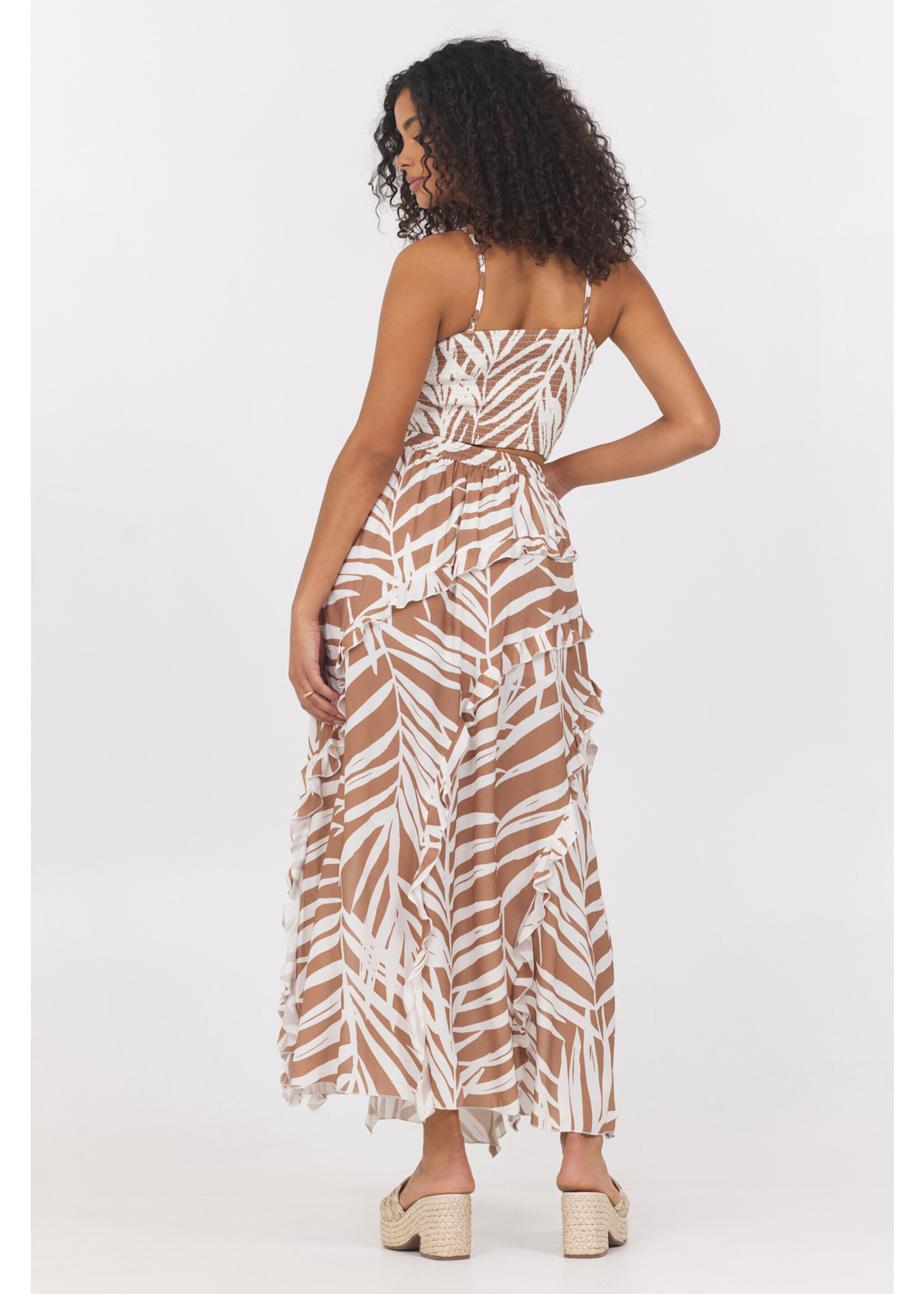 RUFFLE MAXI SKIRT