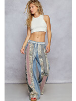 DENIM PATCHWORK PANT