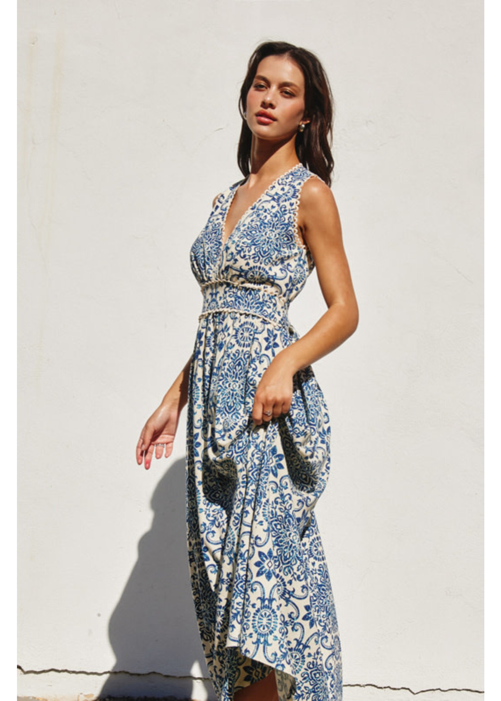 SUMMER IN CAPRI LACE MAXI DRESS