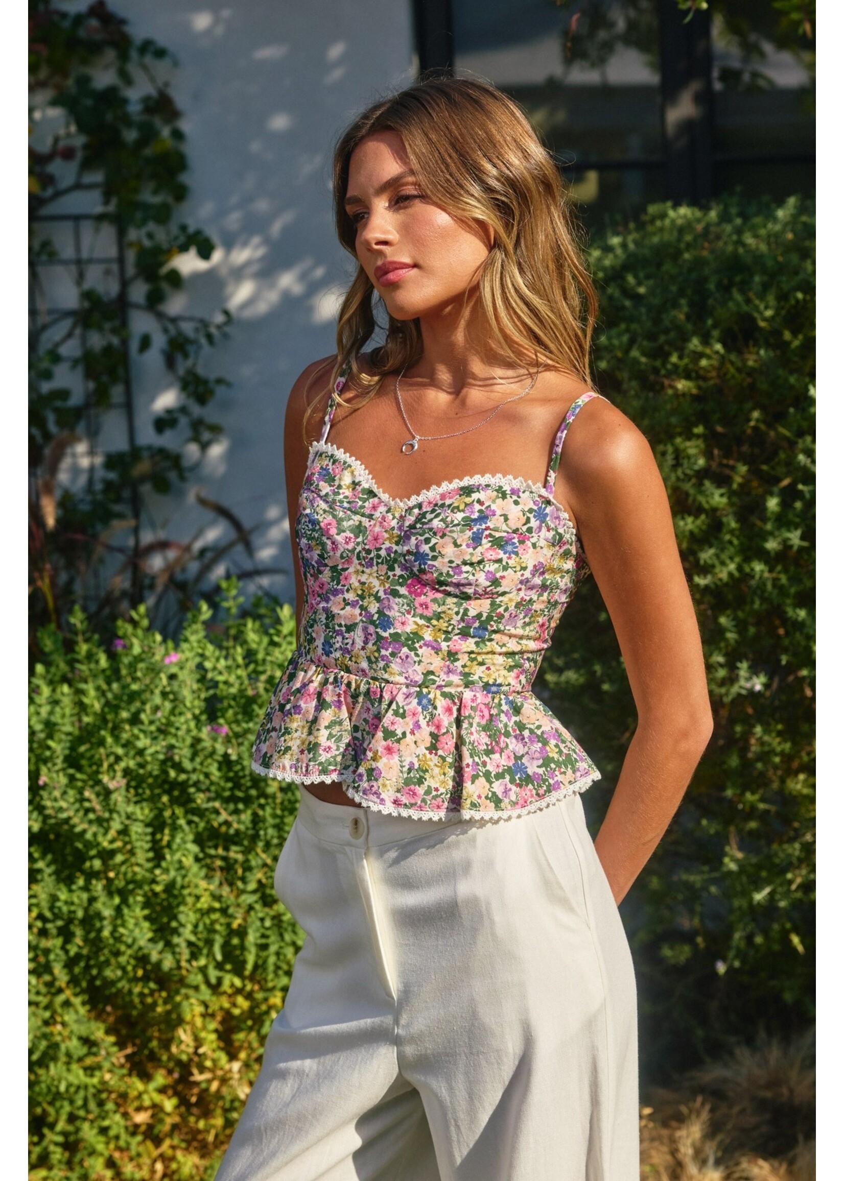 FLORAL GARDEN CAMI TOP