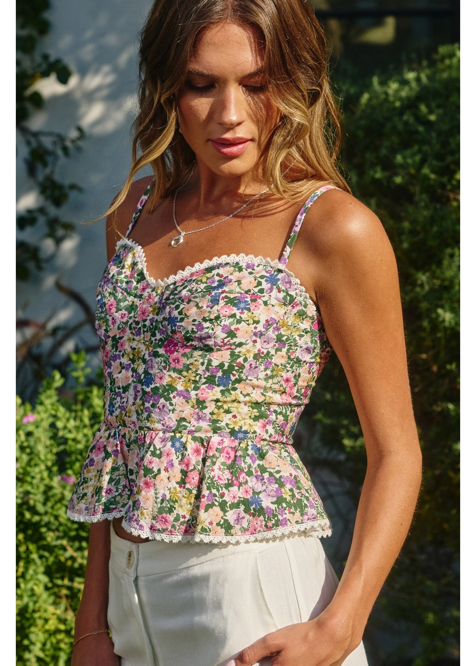FLORAL GARDEN CAMI TOP