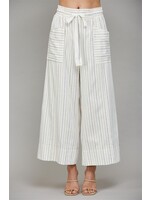 STRIPED WIDE LEG PANTS