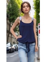 SCARF STRAP TANK TOP