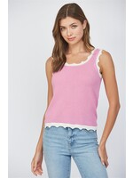 SCALLOPED EDGE TANK TOP