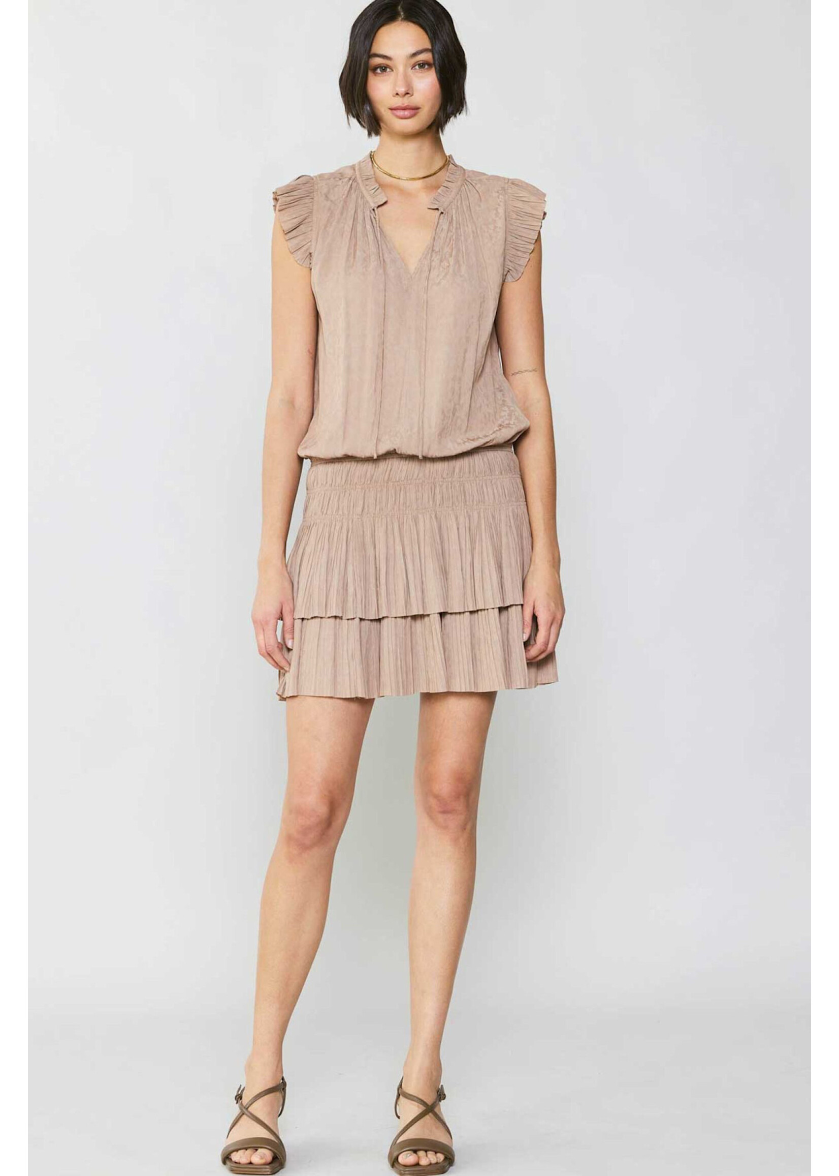 LEOPARD JACQUARD DRESS