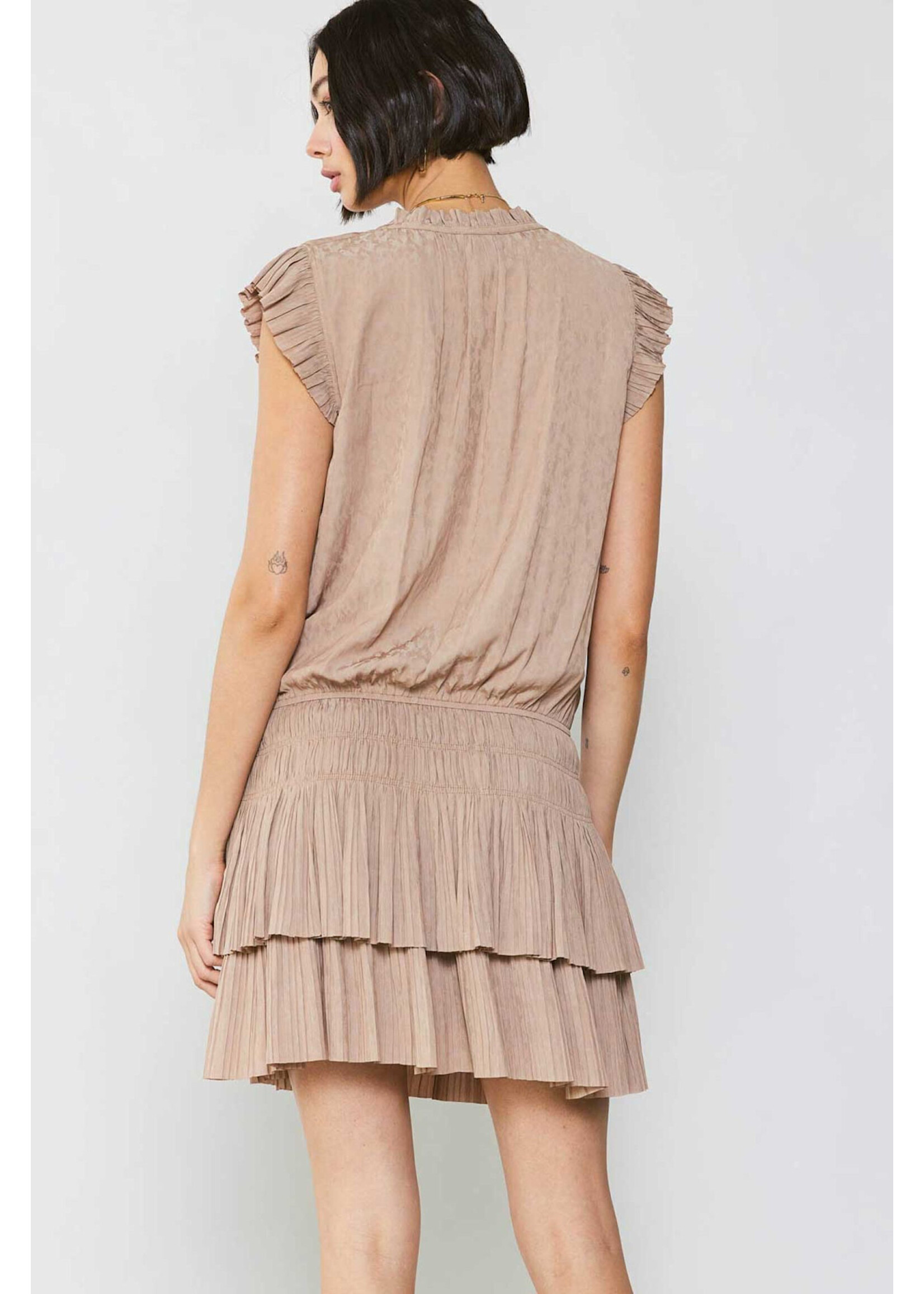 LEOPARD JACQUARD DRESS