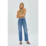 HIDDEN MEDIUM WASH CLEAN STRETCH STRAIGHT LEG