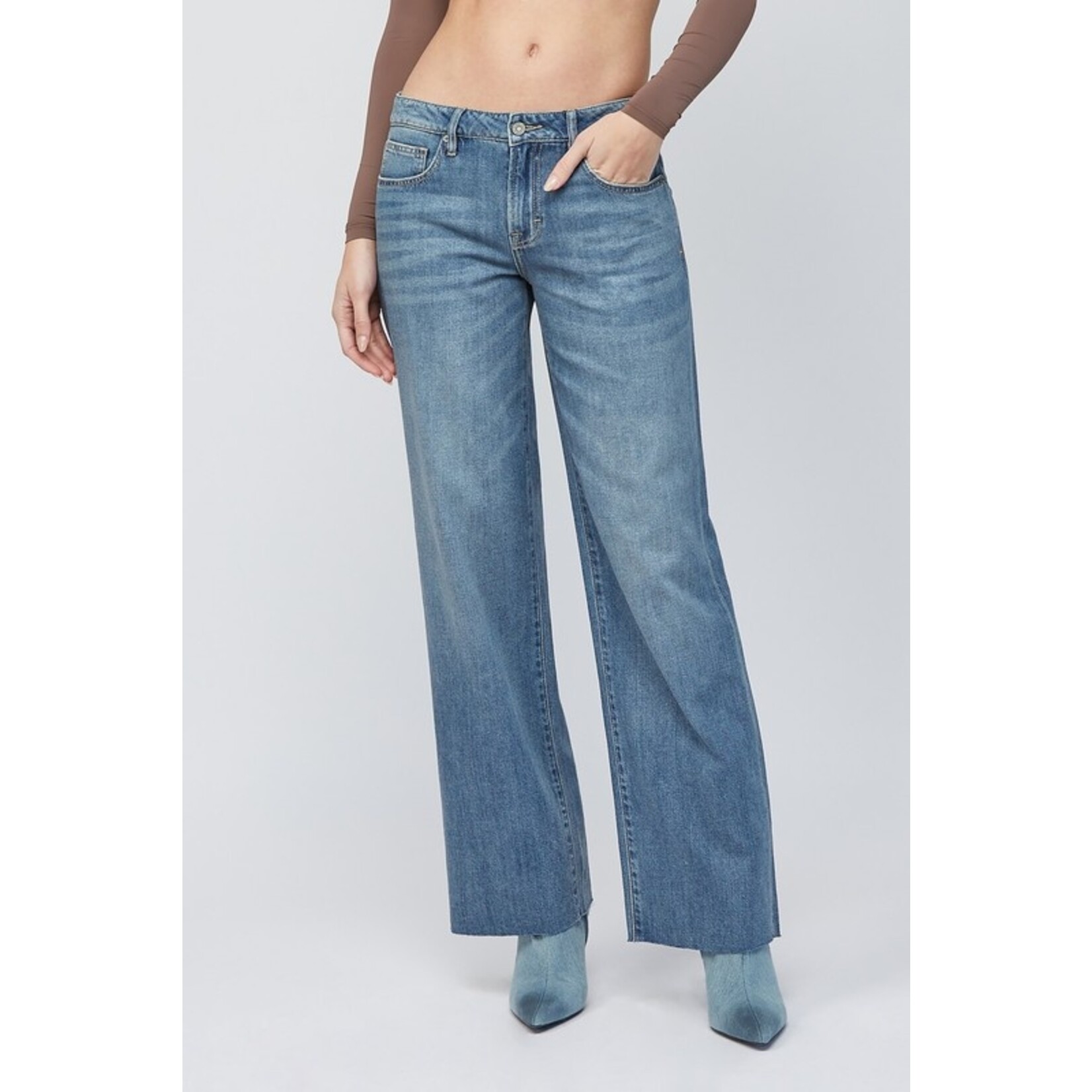 HIDDEN MID RISE DAD  JEAN