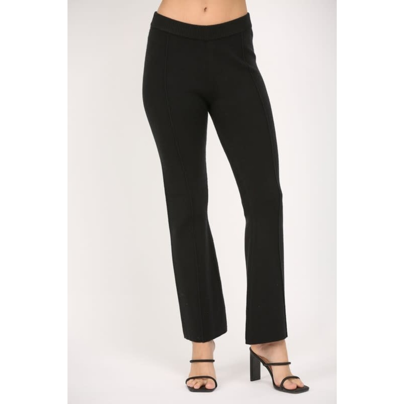 KNIT FLARE PANTS