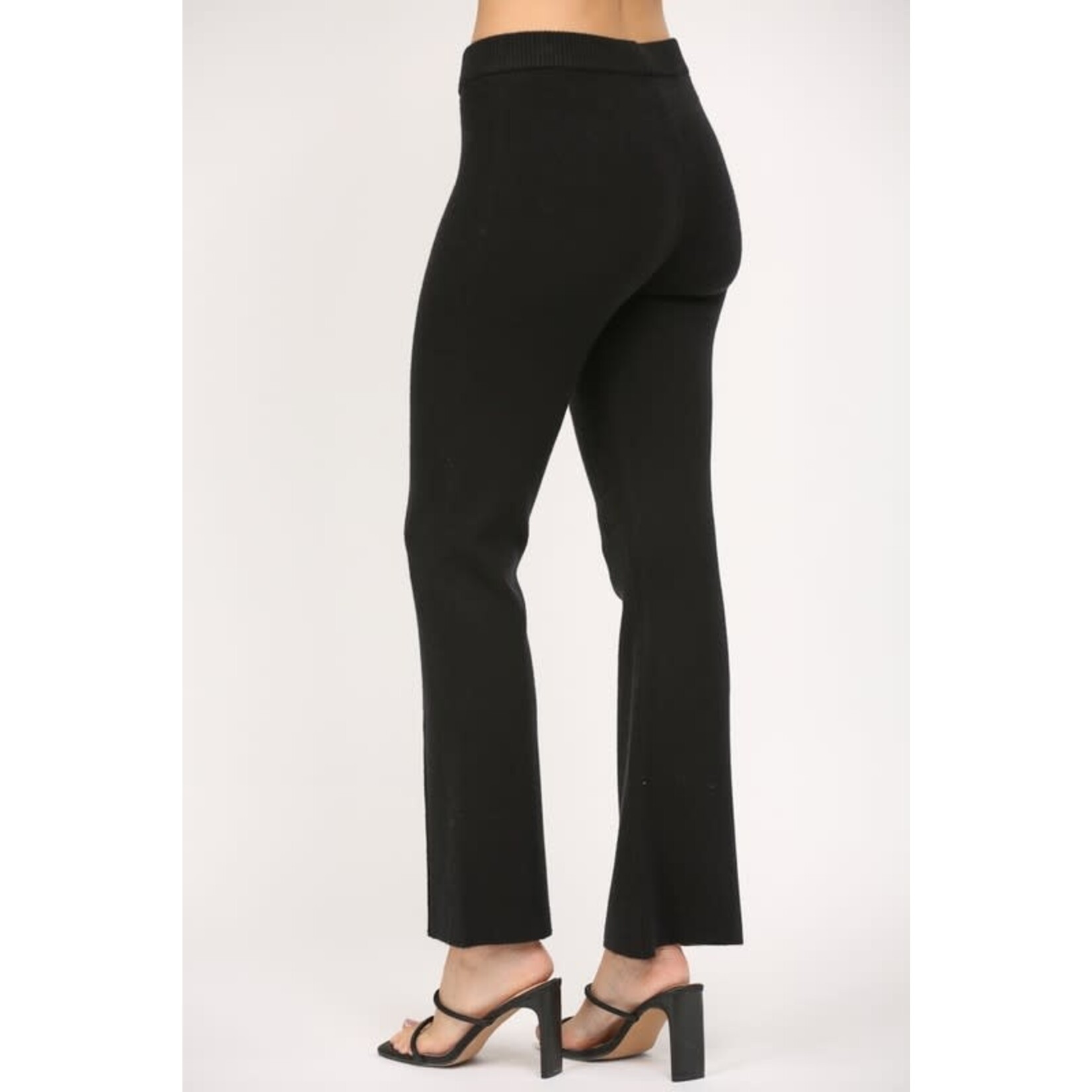 KNIT FLARE PANTS