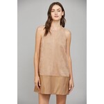 SUEDE SHIFT DRESS