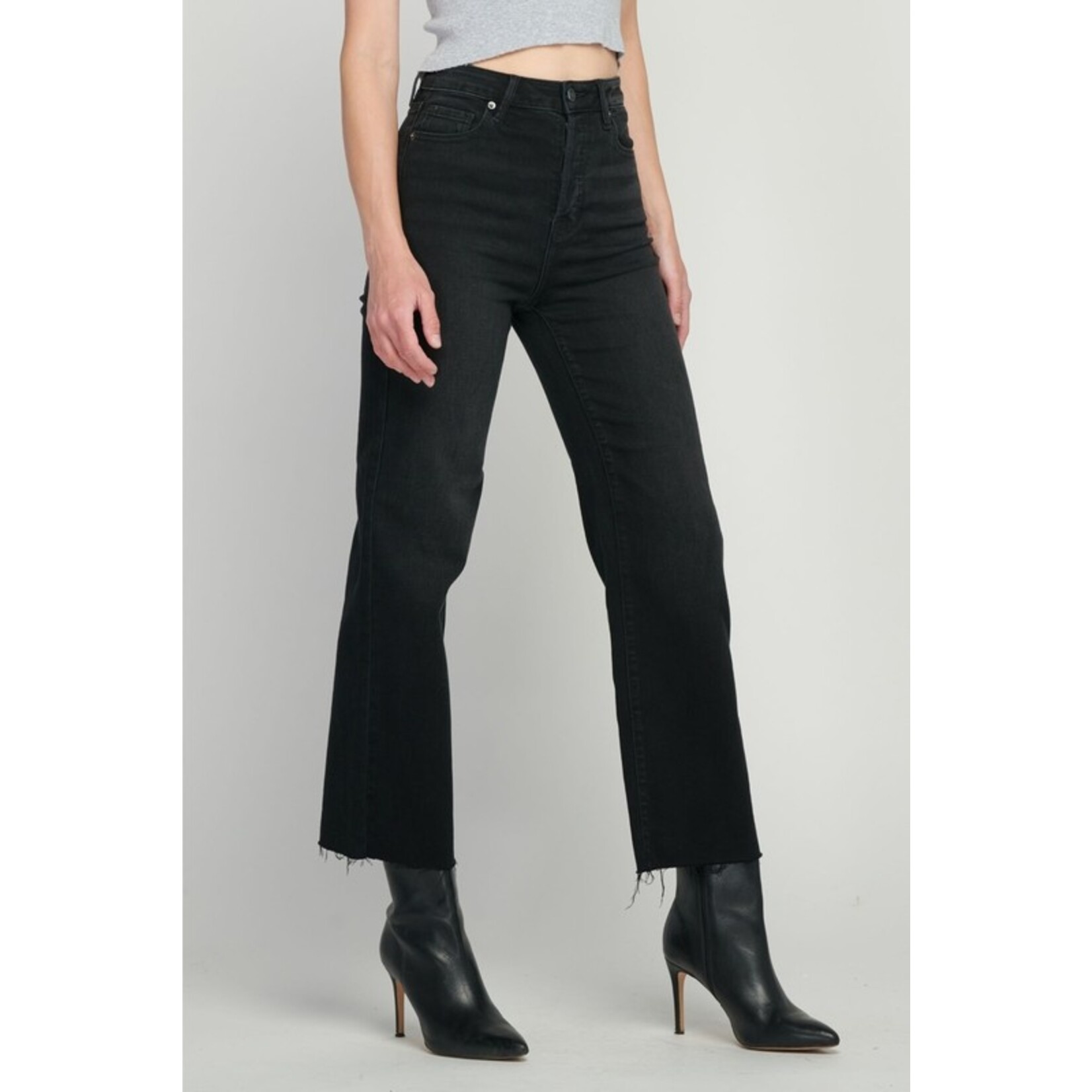 HIDDEN BLACK CLEAN STRETCH STRAIGHT LEG