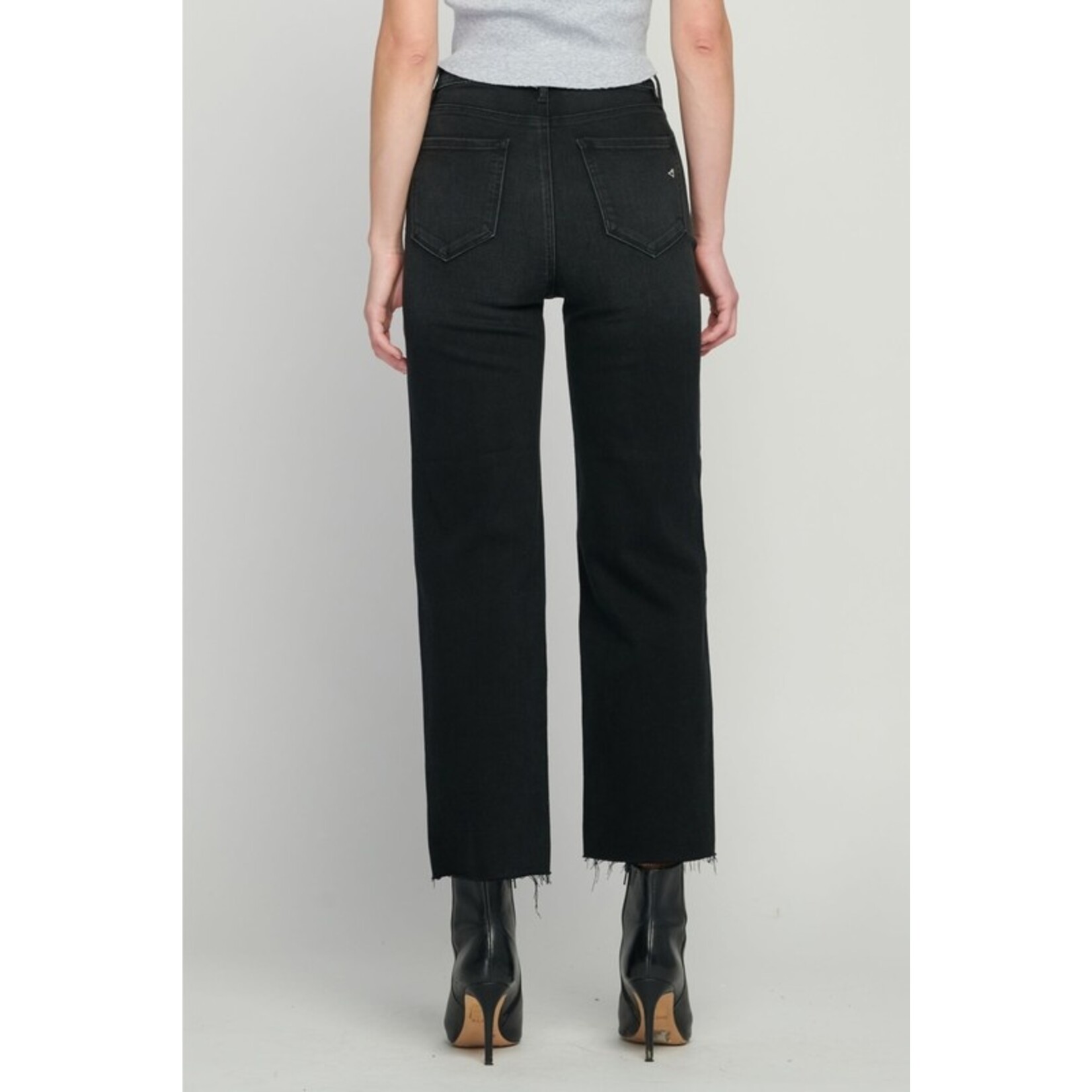 HIDDEN BLACK CLEAN STRETCH STRAIGHT LEG