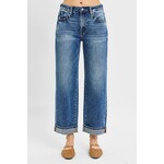 MID RISE CUFFED BOYFRIEND JEAN