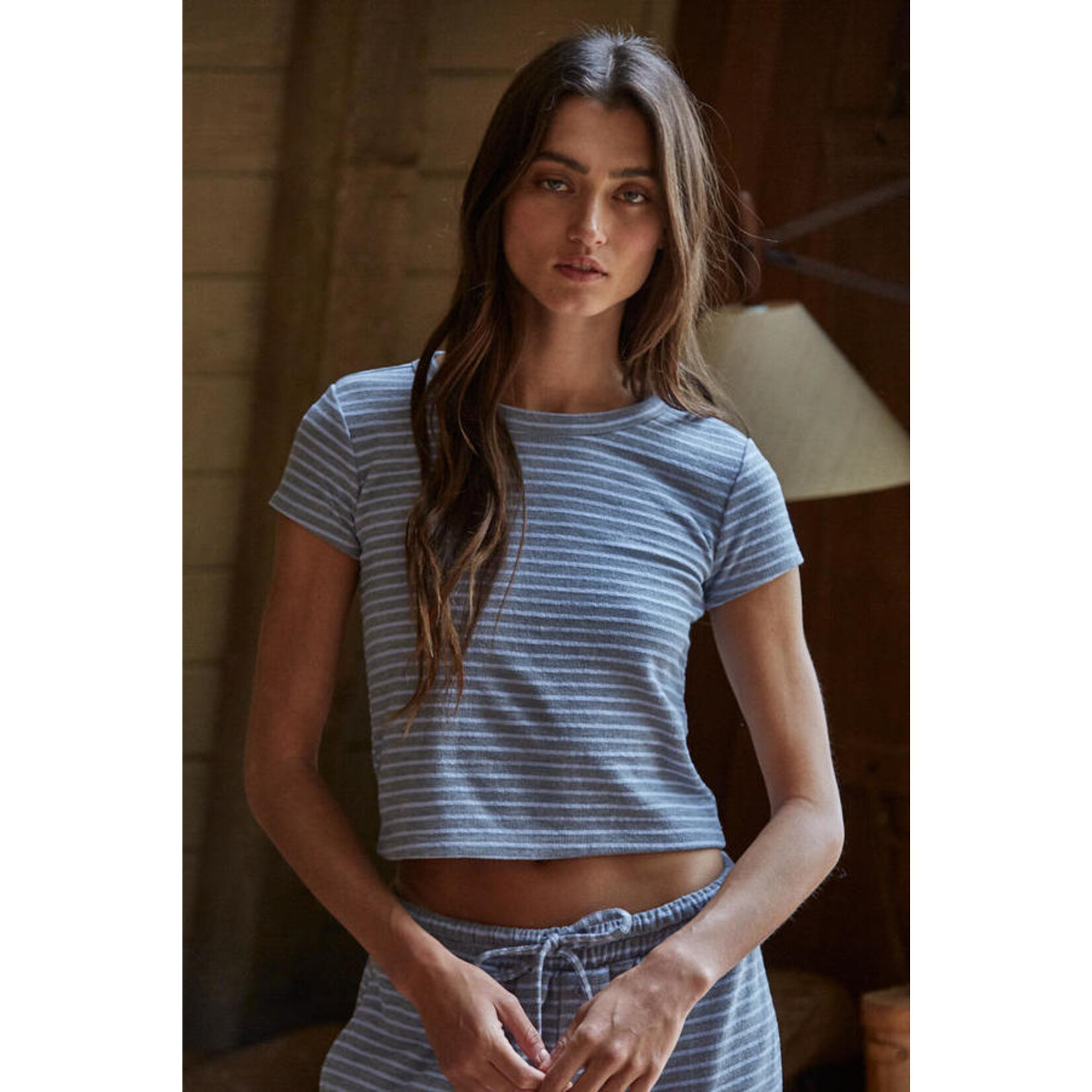 SUNDAY LOUNGE STRIPED TOP