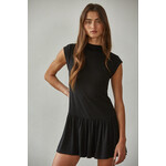 HARLOWE MOCK FLARE MINI DRESS