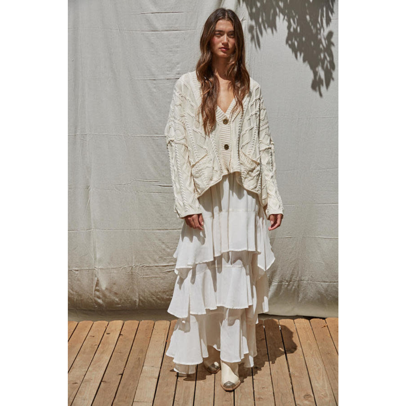 NATURAL KNIT CARDIGAN