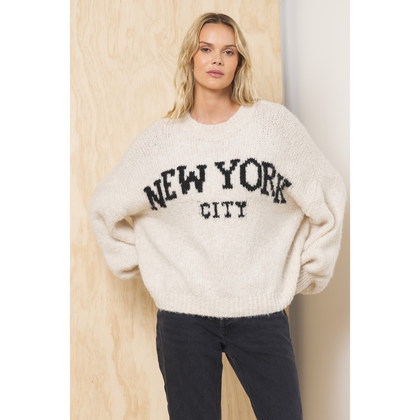 JACQUARD DESTINATION SWEATER
