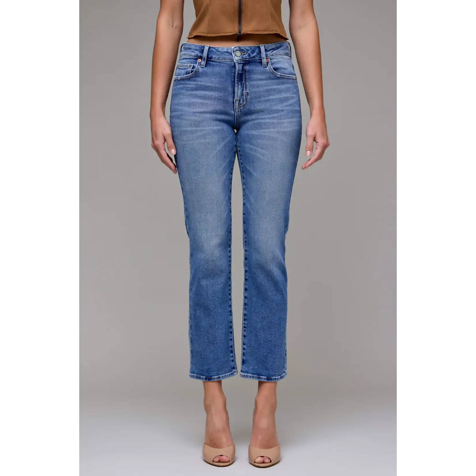 HIDDEN MEDIUM WASH MID RISE SKINNY