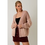 LONG SLEEVE COLOR BLOCK CARDIGAN