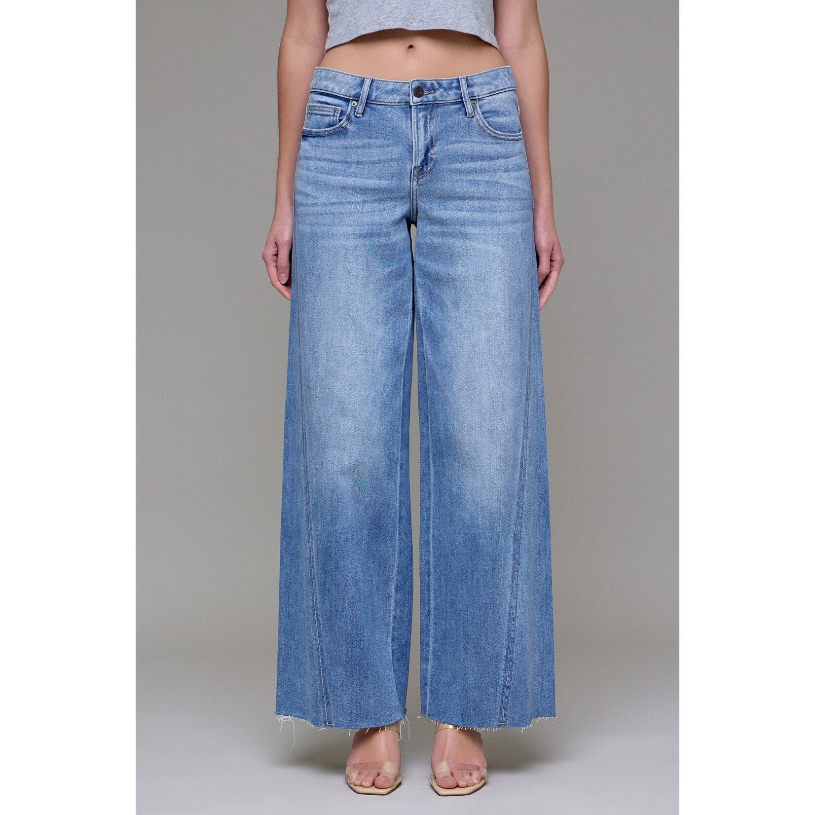 HIDDEN MID RISE WIDE LEG