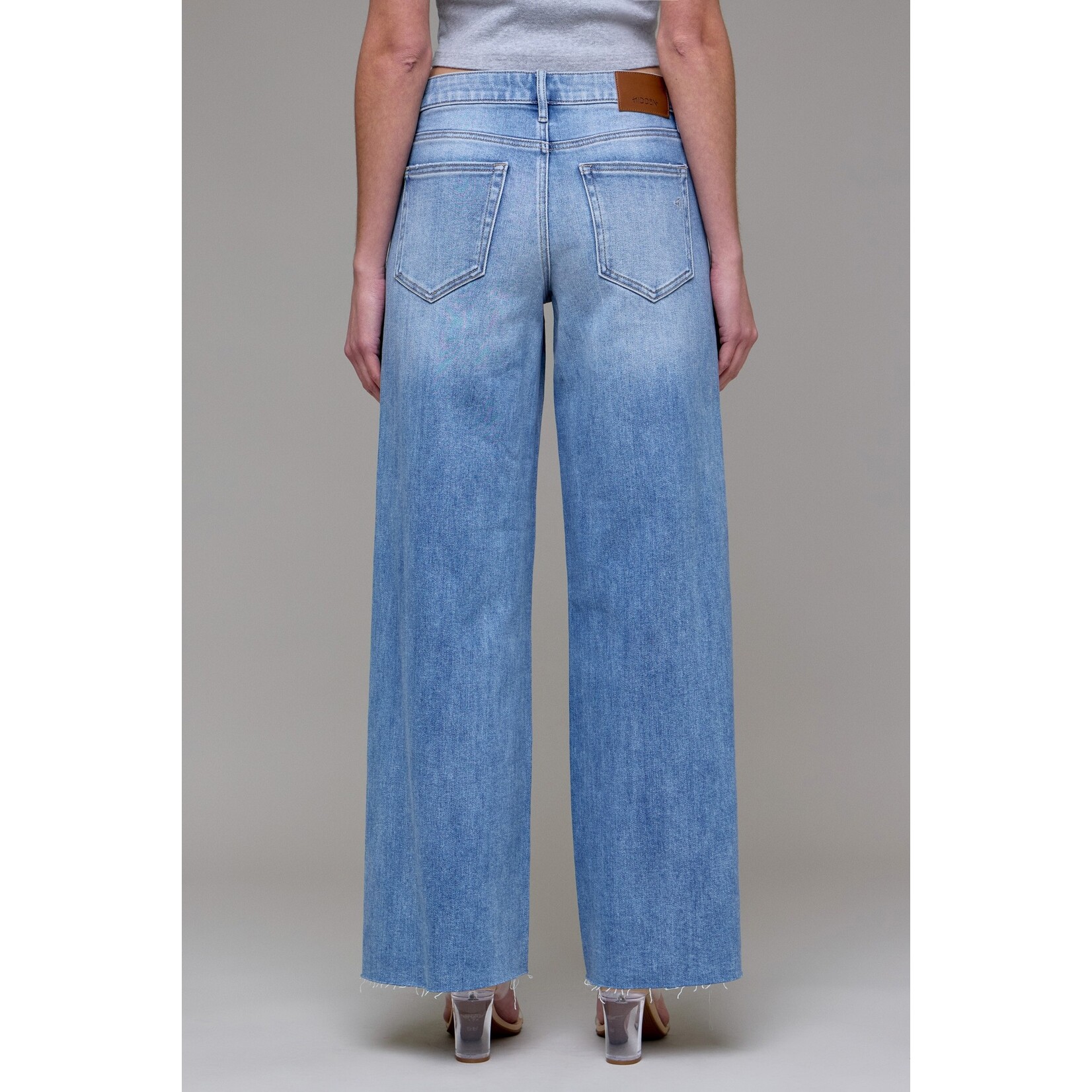 HIDDEN MID RISE WIDE LEG