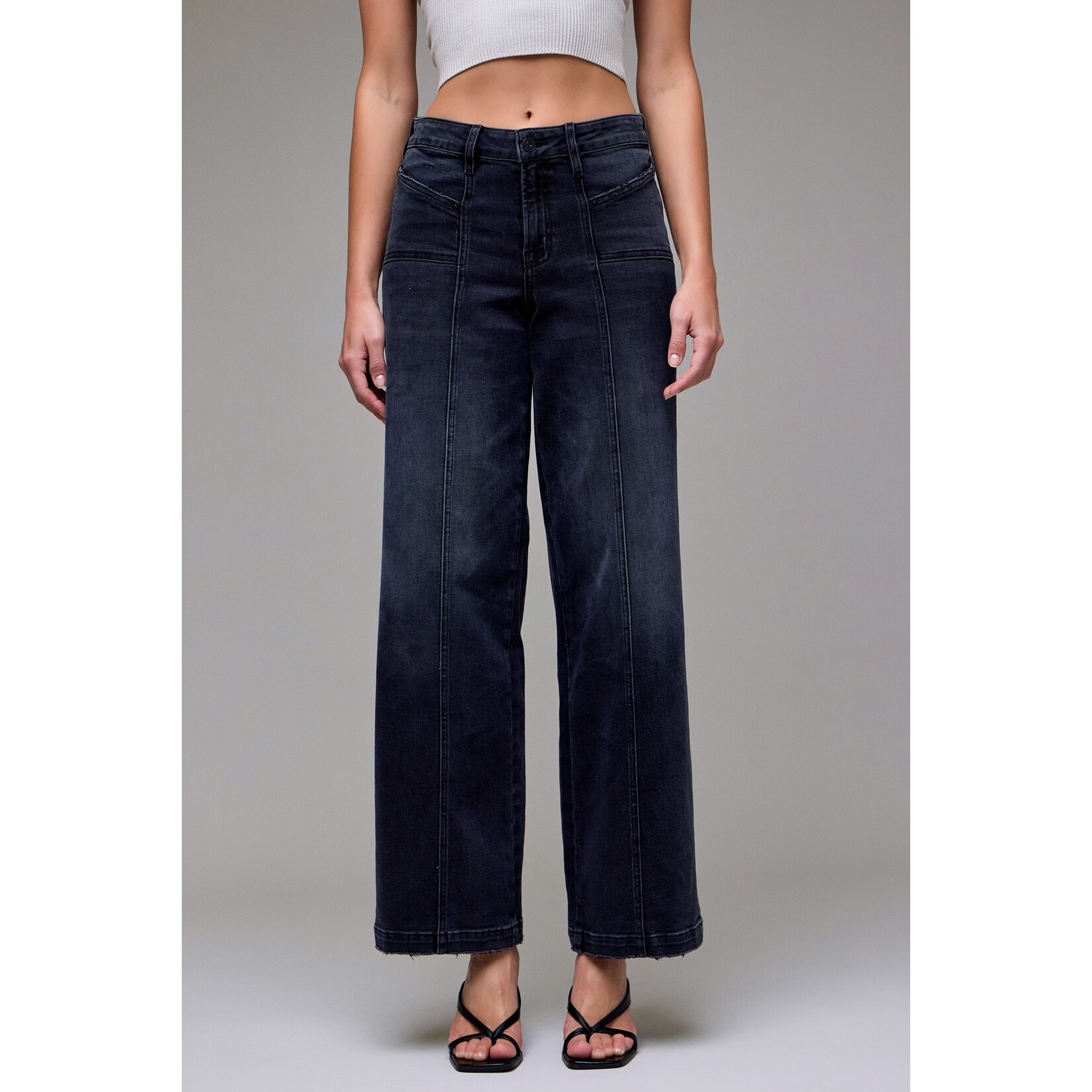 HIDDEN NORI MID RISE WIDE LEG