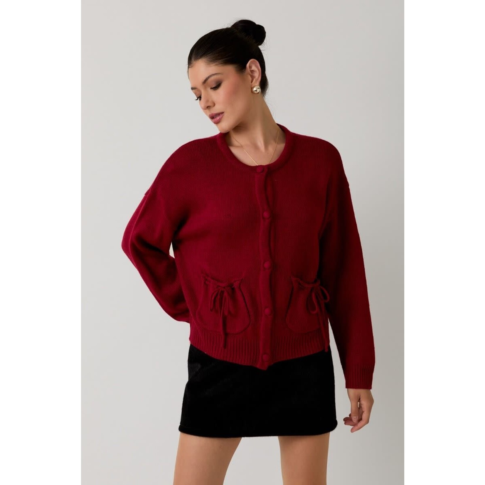 sunday edition BERRY CARDIGAN