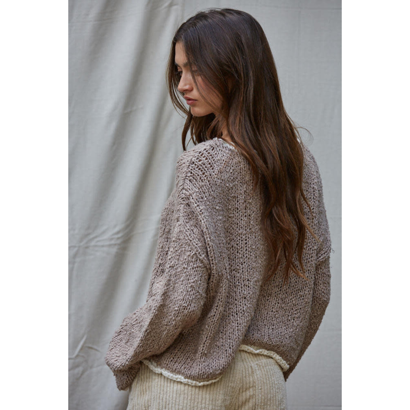 MOCHA IVORY SWEATER