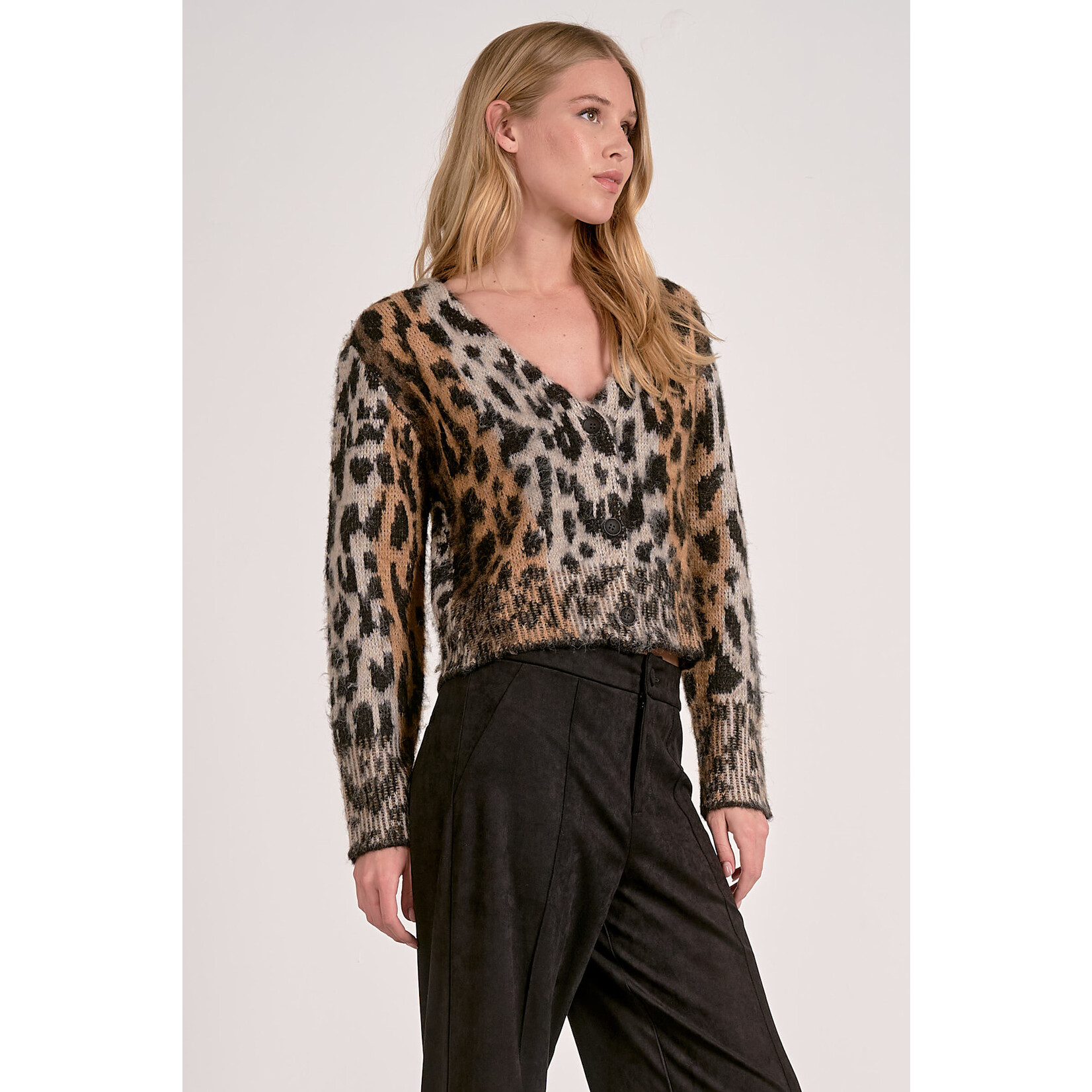 BROWN CHEETAH CARDIGAN