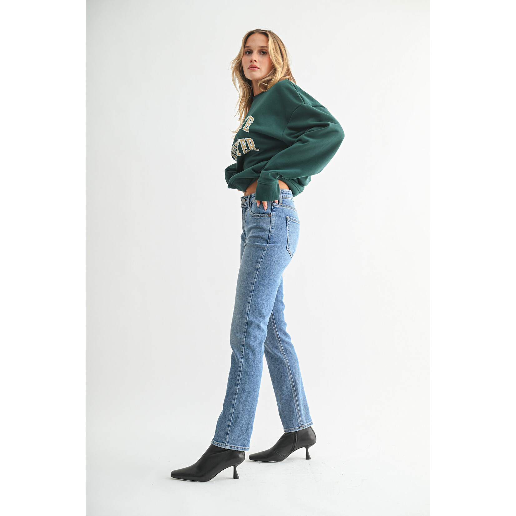 MEDIUM WASH PENCIL JEAN