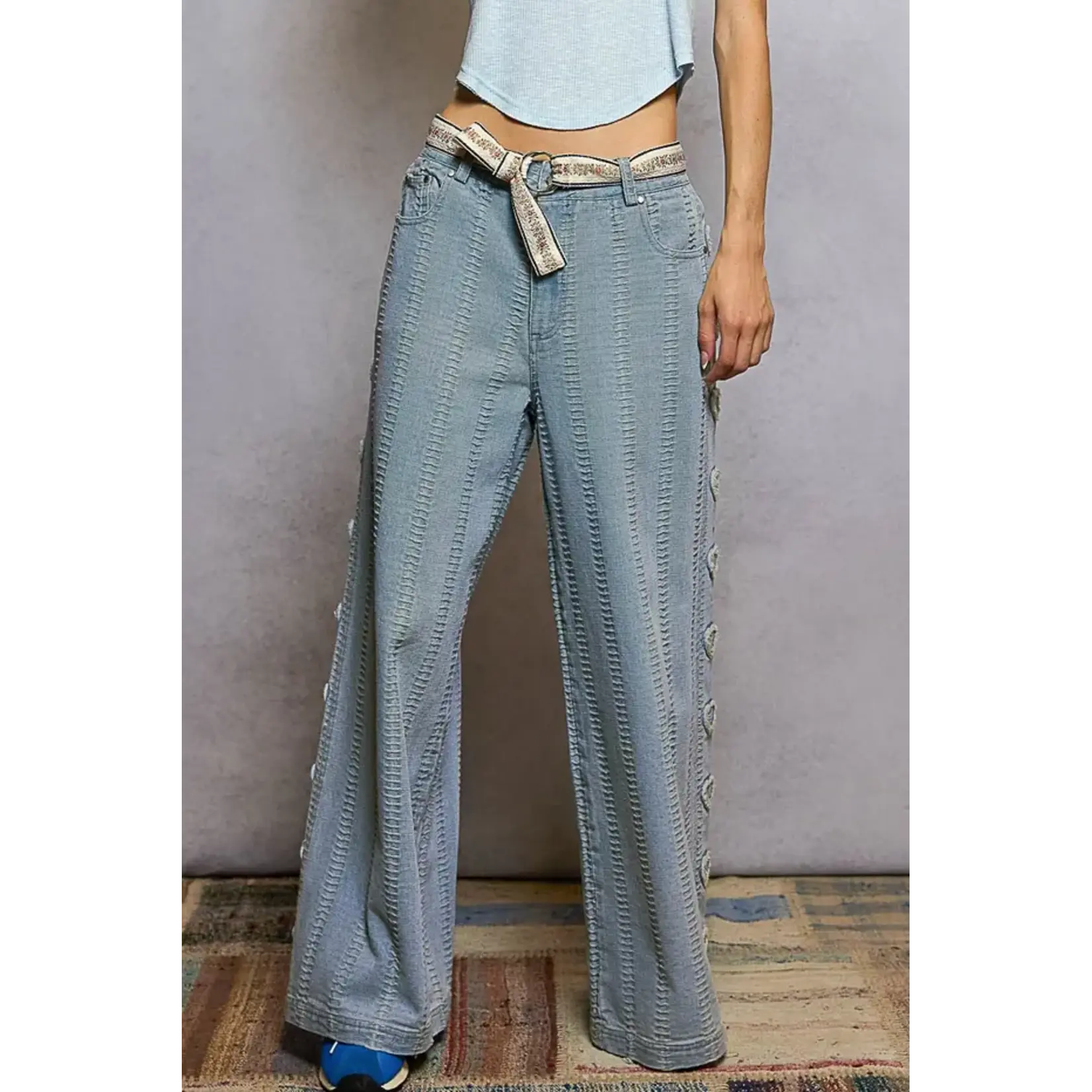 DENIM DETAILED PANTS