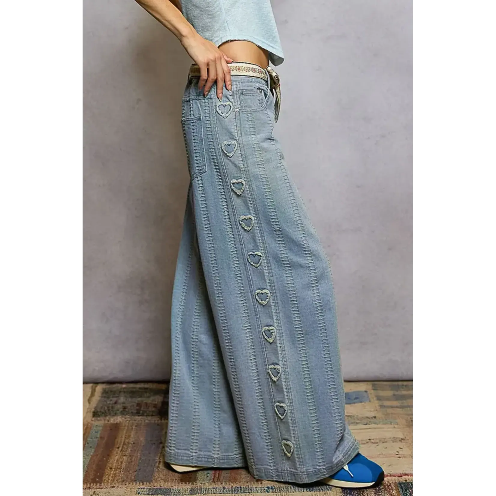 DENIM DETAILED PANTS
