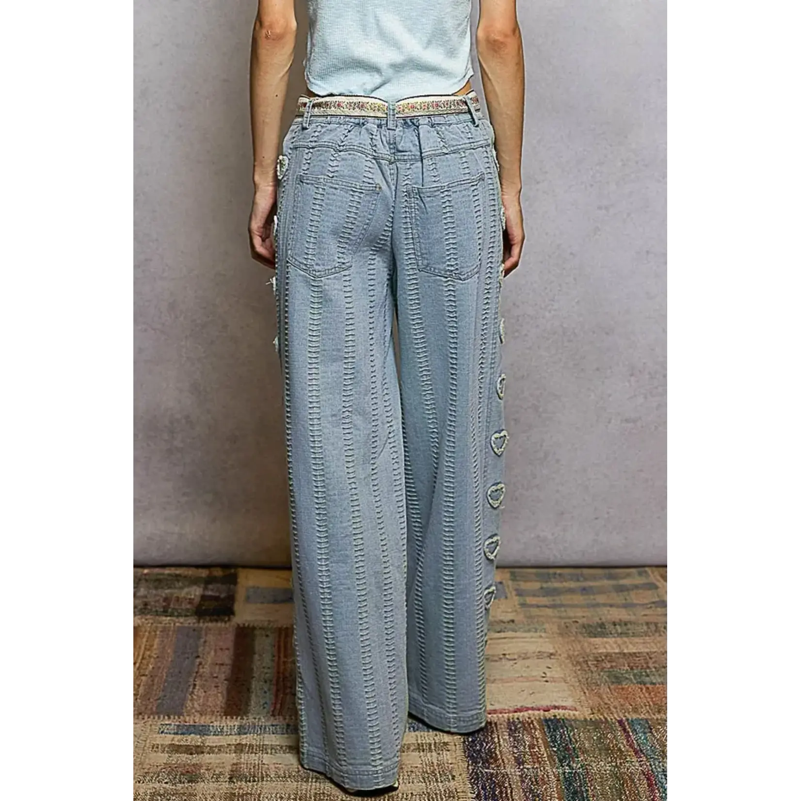 DENIM DETAILED PANTS