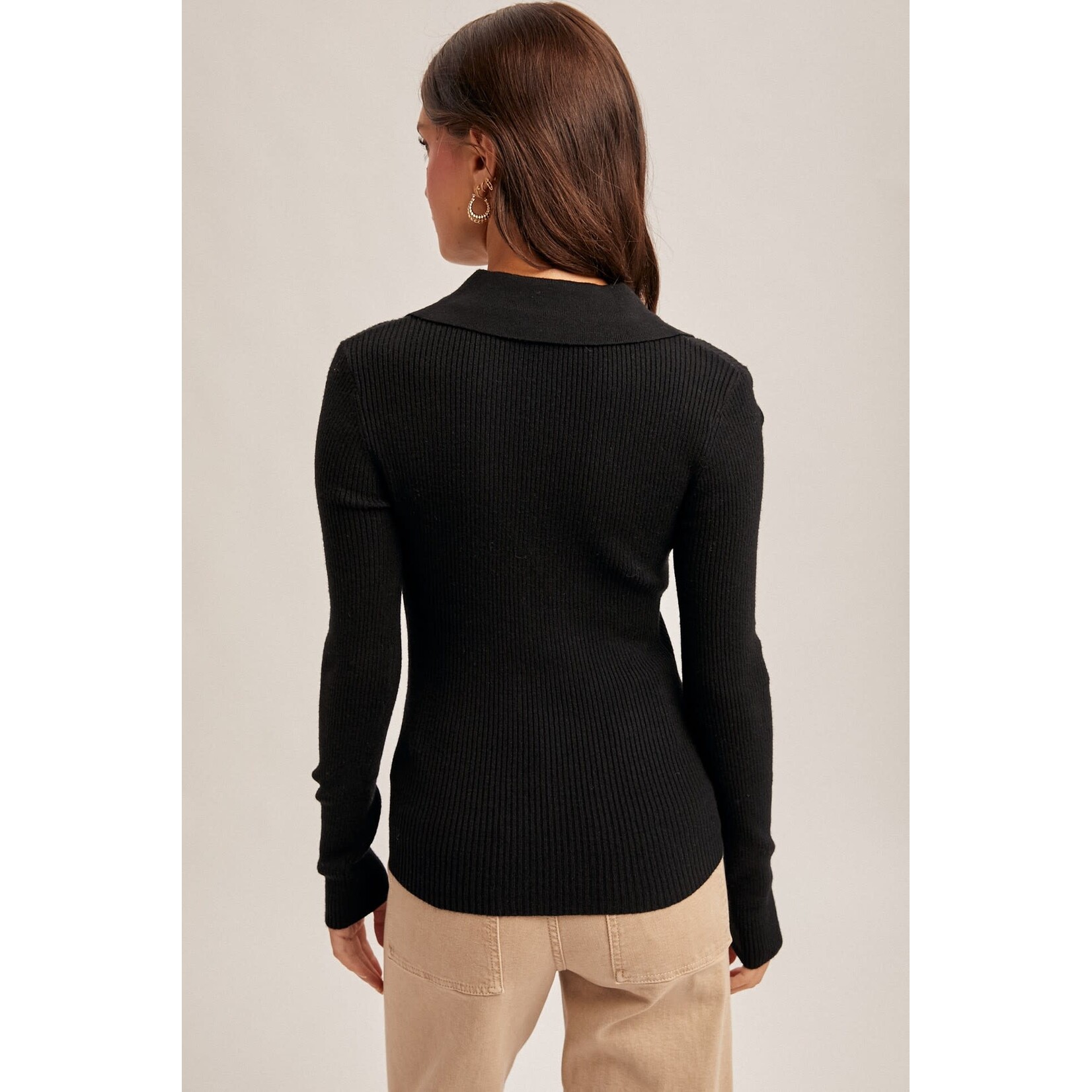 FRONT TWIST SWEATER  TOP