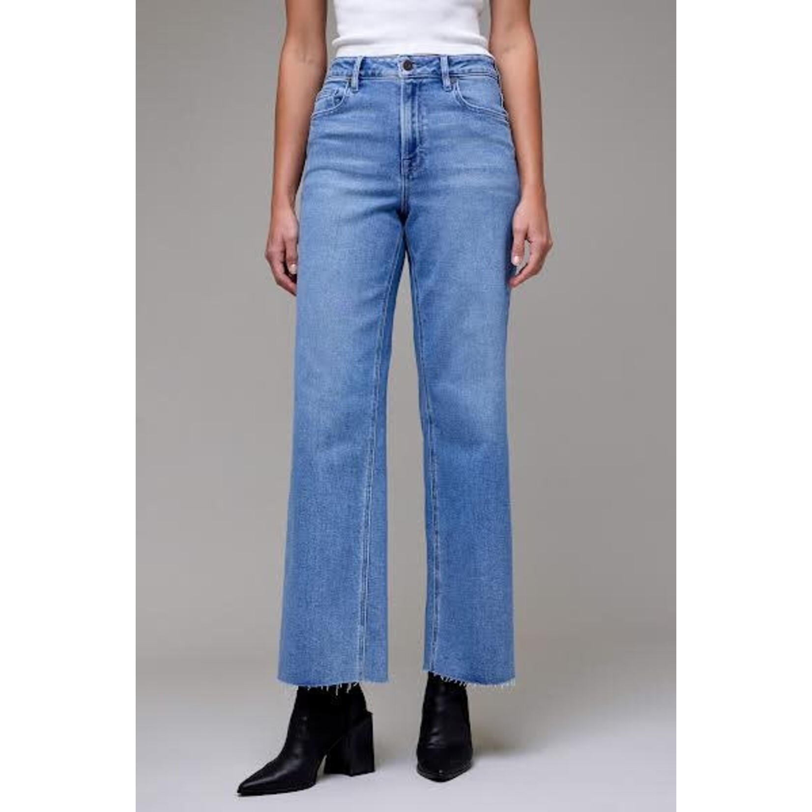 HIDDEN HIGH RISE LOGAN DAD BASIC JEAN