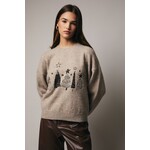 sunday edition SEQUIN HOLIDAY SWEATER