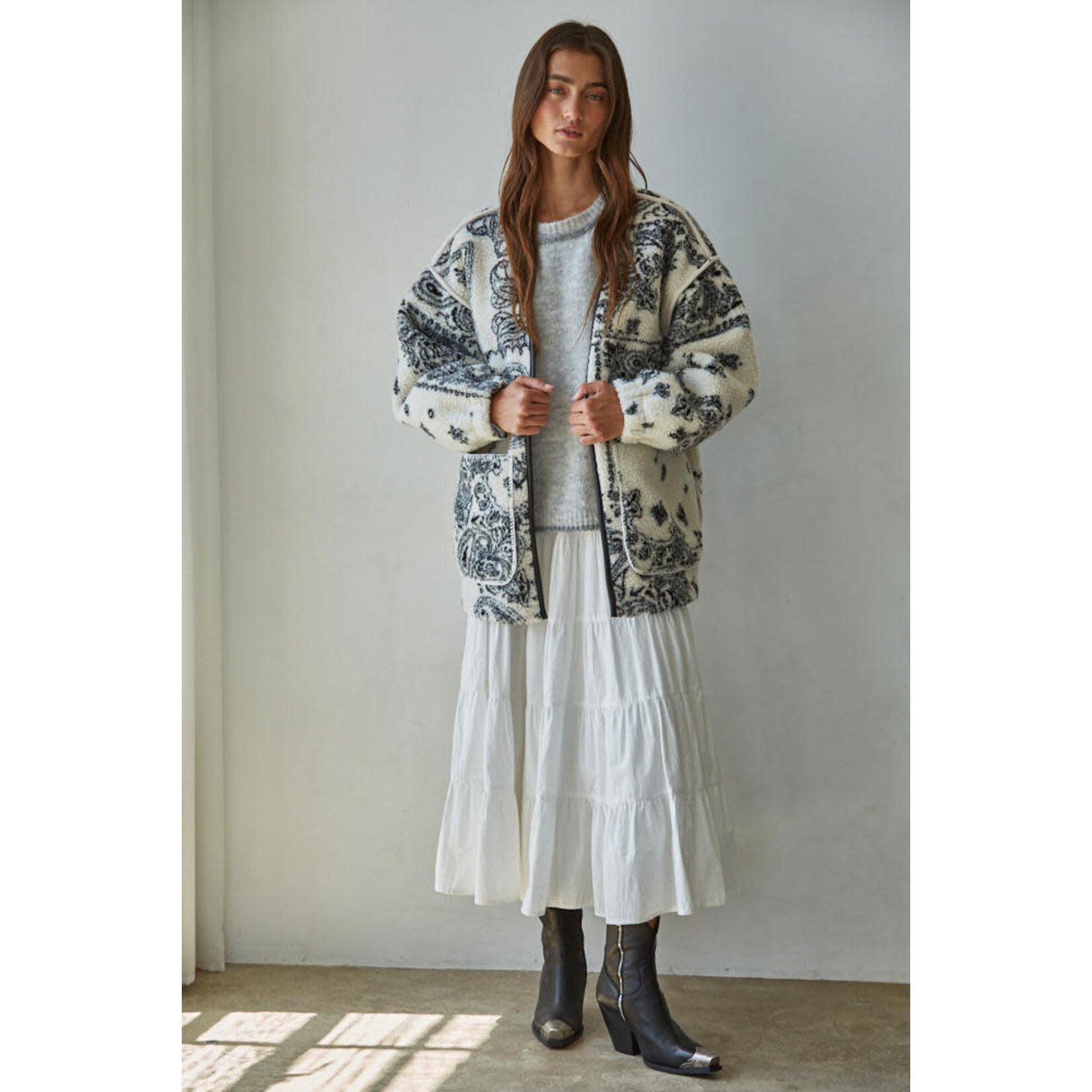 PAISLEY SHERPA JACKET